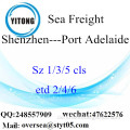 Shenzhen-Hafen LCL Konsolidierung nach Port Adelaide